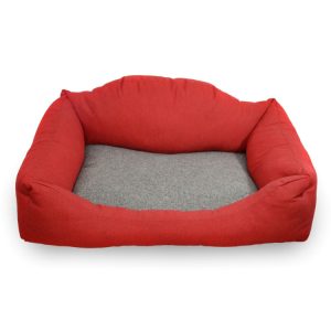 Κρεβάτι Deluxe Κεραμιδί Γκρι με Fleece