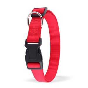 Περιλαίμιο Nylon με Κλιπ Κόκκινο
