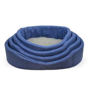 Κρεβάτι Set Coffee με Fleece Σκούρο Μπλε